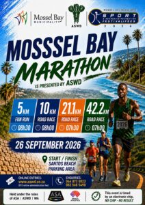 mossel bay marathon poster 2026